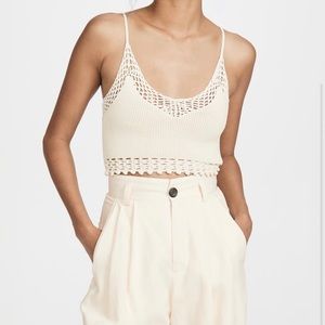 Ronny Kobo knit crop top